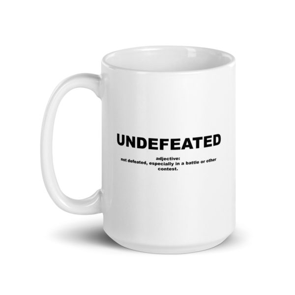 UNDEFEATED White glossy mug - Image 5