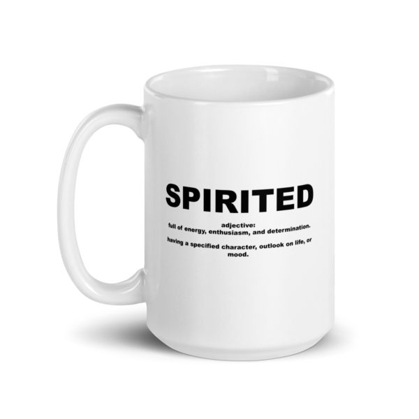 SPIRITED White glossy mug - Image 5