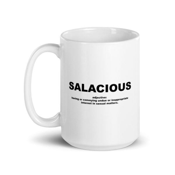 SALACIOUS White glossy mug - Image 5