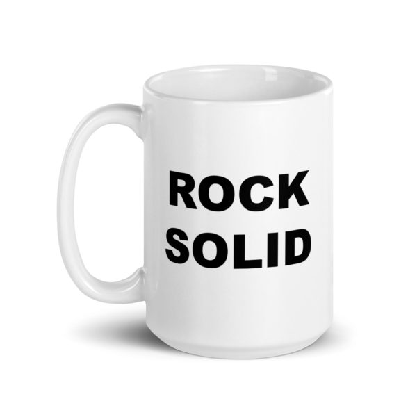 ROCK SOLID White glossy mug - Image 5