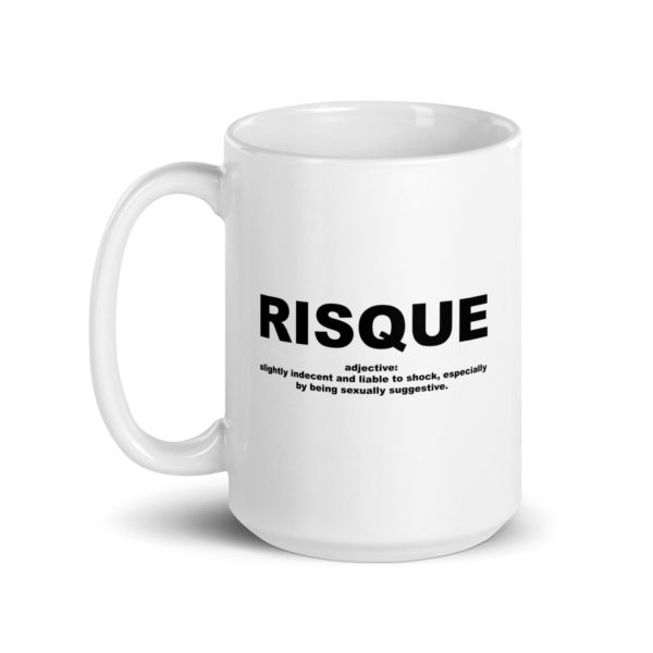 RISQUE White glossy mug - Image 5