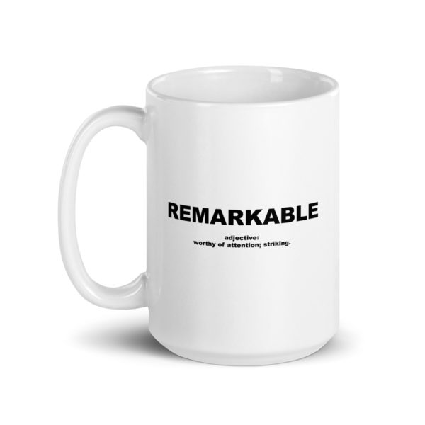 REMARKABLE White glossy mug - Image 5