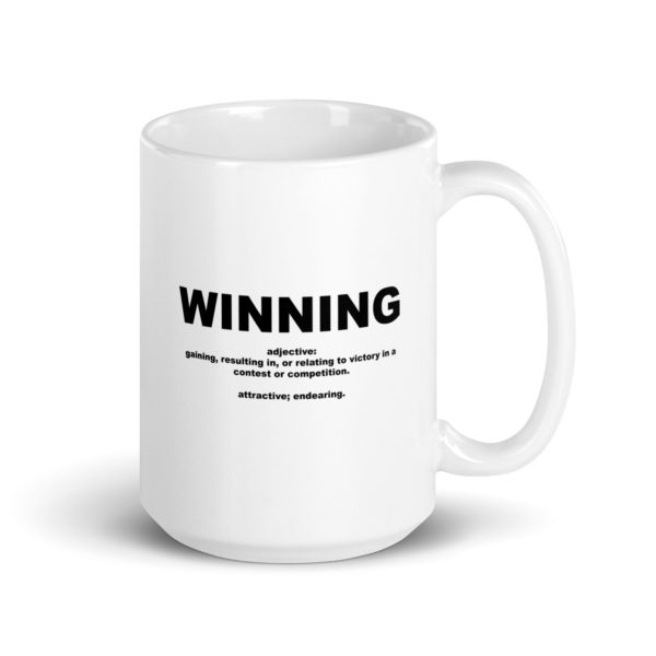 WINNING White glossy mug - Image 4