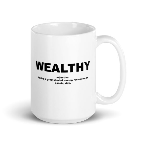 WEALTHY White glossy mug - Image 4