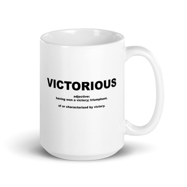 VICTORIOUS White glossy mug - Image 4