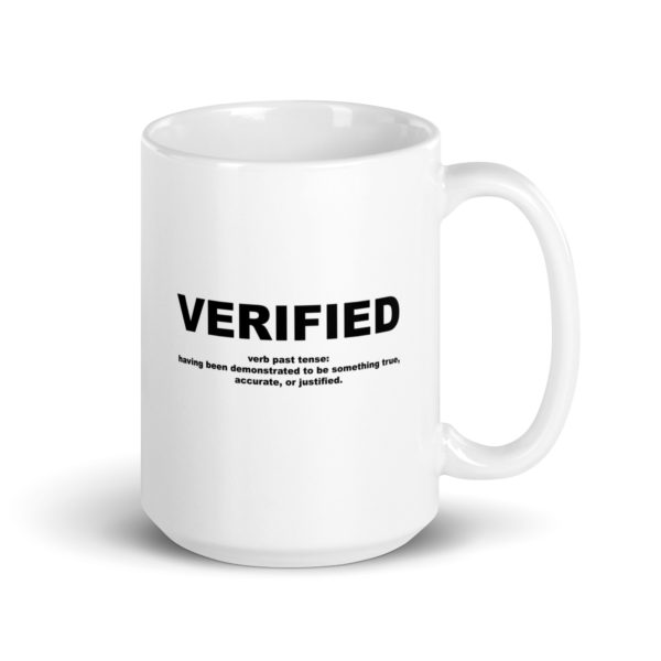 VERIFIED White glossy mug - Image 4