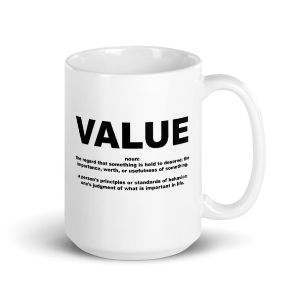 VALUE White glossy mug - Image 4