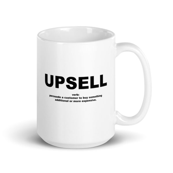 UPSELL White glossy mug - Image 4