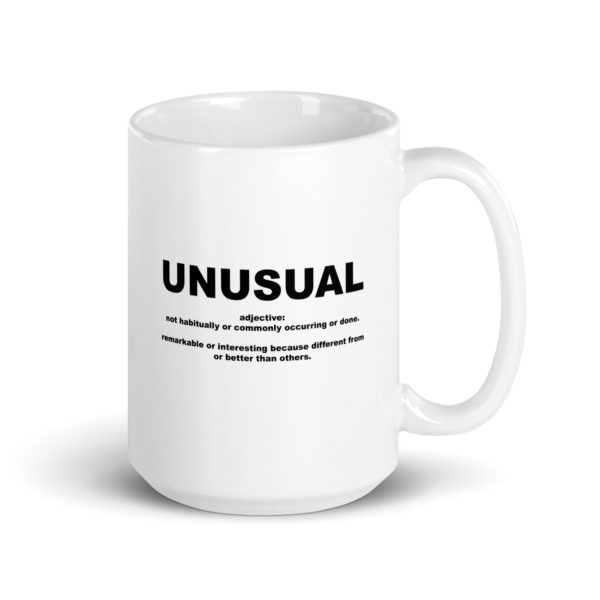 UNUSUAL White glossy mug - Image 4