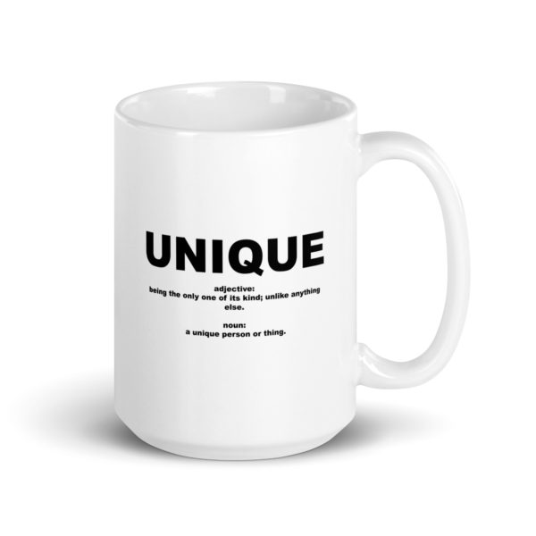 UNIQUE White glossy mug - Image 4