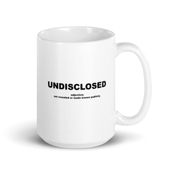 UNDISCLOSED White glossy mug - Image 4