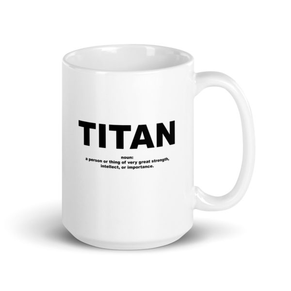 TITAN White glossy mug - Image 4