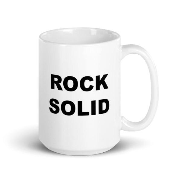 ROCK SOLID White glossy mug - Image 4