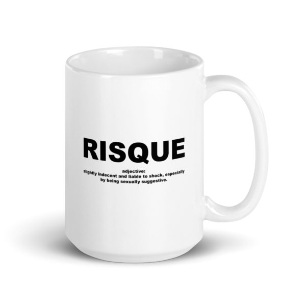 RISQUE White glossy mug - Image 4