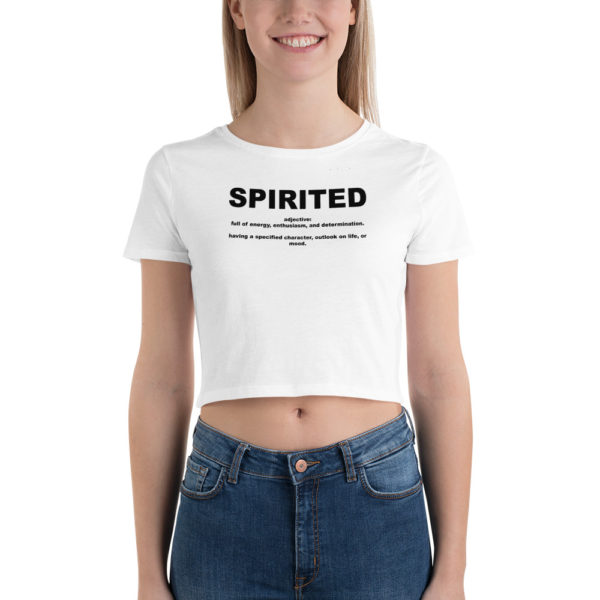 SPIRITED Women’s Crop Tee - Image 4